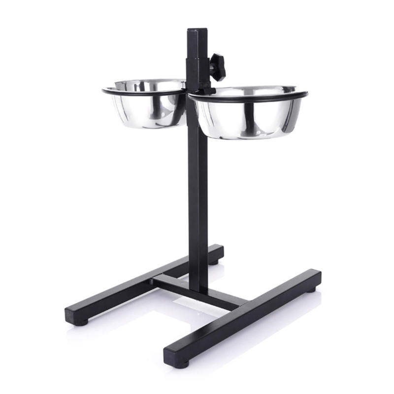 Mangkok Makan Dan Minum Bahan Stainless Steel Anti slip Untuk Anjing Dan Kucing