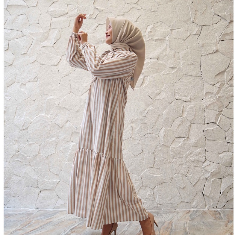 GAMIS GARIS VERTIKAL BROWN MINE
