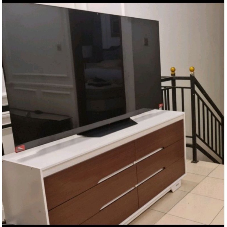 buffet credenza rak tv laci tv meja tv serbaguna tempat penyimpanan 150cm