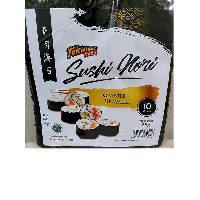 

NORI TOKINORI SUSHI NORI 10/50 lbr ROASTED SEAWEED RUMPUT LAUT PANGGNG