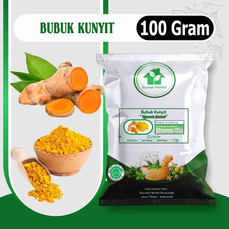 

Bubuk kunyit kemasan 100gram