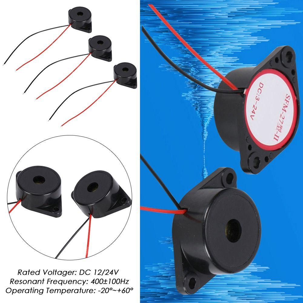 Top 2pcs Alarm Bel Elektronik Alarm Dc12/24V 3015alarm Suara Nada Konstan