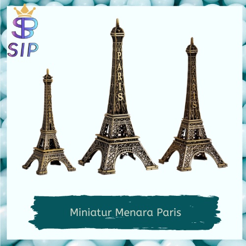 Pajangan Miniatur Menara Eiffel / Eifel Tower Paris Perancis Prancis France