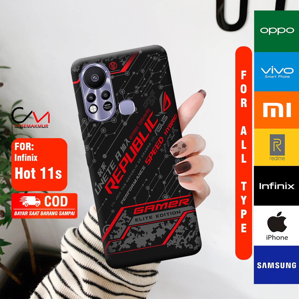 [D20] Case ROG Infinix Hot 11s - Casing Infinix Hot 11s - Fashion Case ROG - Casing Full Print