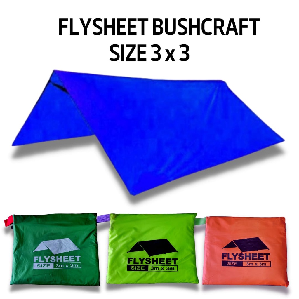 flysheet 3x3 ultralight / atap tenda camping /atap tenda lipat 3x3 /flesit tenda/flesit tenda waterproof/flaysheet tenda 3x3