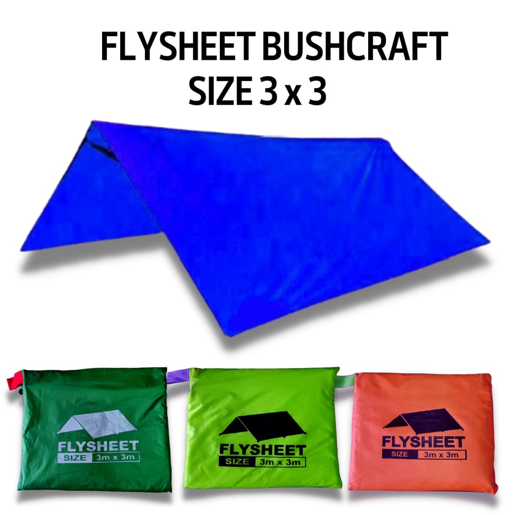 FLYSYEET 3x3 /atap tenda lipat 3x3 /flesit tenda/flesit tenda waterproof/flysheet tenda 3x3