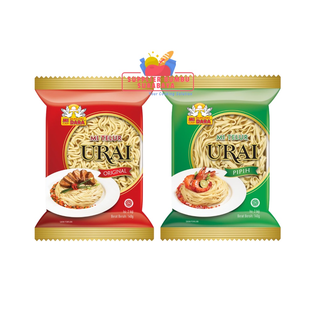 Mi Urai Bulat Pipih Mie Telur Burung Dara 140g