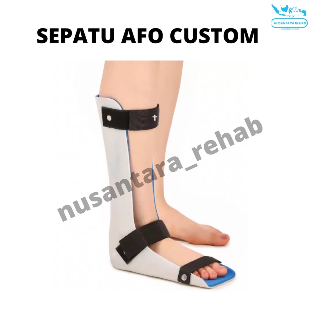 Sepatu Ortopedi AFO Dewasa Drop Foot stroke