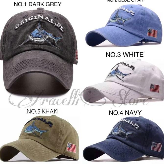 Topi Mancing Mania Shark Murah Import Jual Topi Mancing Keren Usa