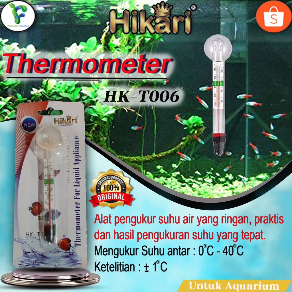 Hikari HK-T006 Thermometer suhu air aquarium