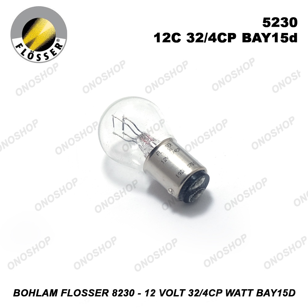 Flosser Bohlam 8230 - 12 Volt 32/4CP Watt BAY15d