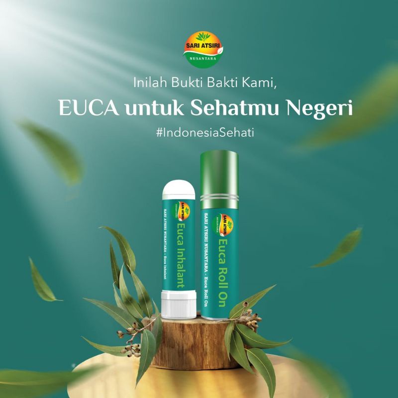 Euca Roll On Cap Lang Minyak Eucalyptus 8ml