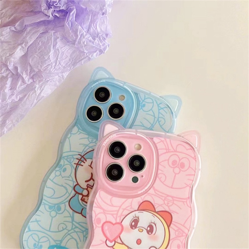 Soft Case Silikon Motif Kartun Kucing Untuk iPhone 14 13 12 11 Pro Max X Xr Xs Max 8 7 6 6s Plus SE