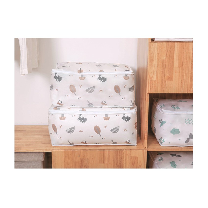 Storage Box Baju Organizer Plastik Tempat Penyimpanan Bedcover Selimut Pakaian Serbaguna