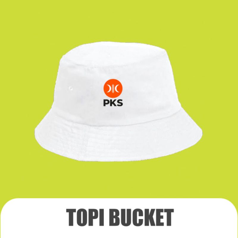 TOPI BUCKET HAT PKS LOGO PARTAI