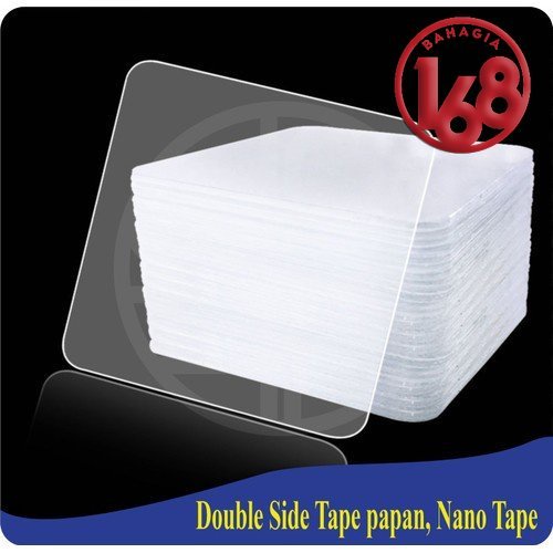 Tape Papan Double Side Tape Bening NANO TAPE Lem Super Kuat