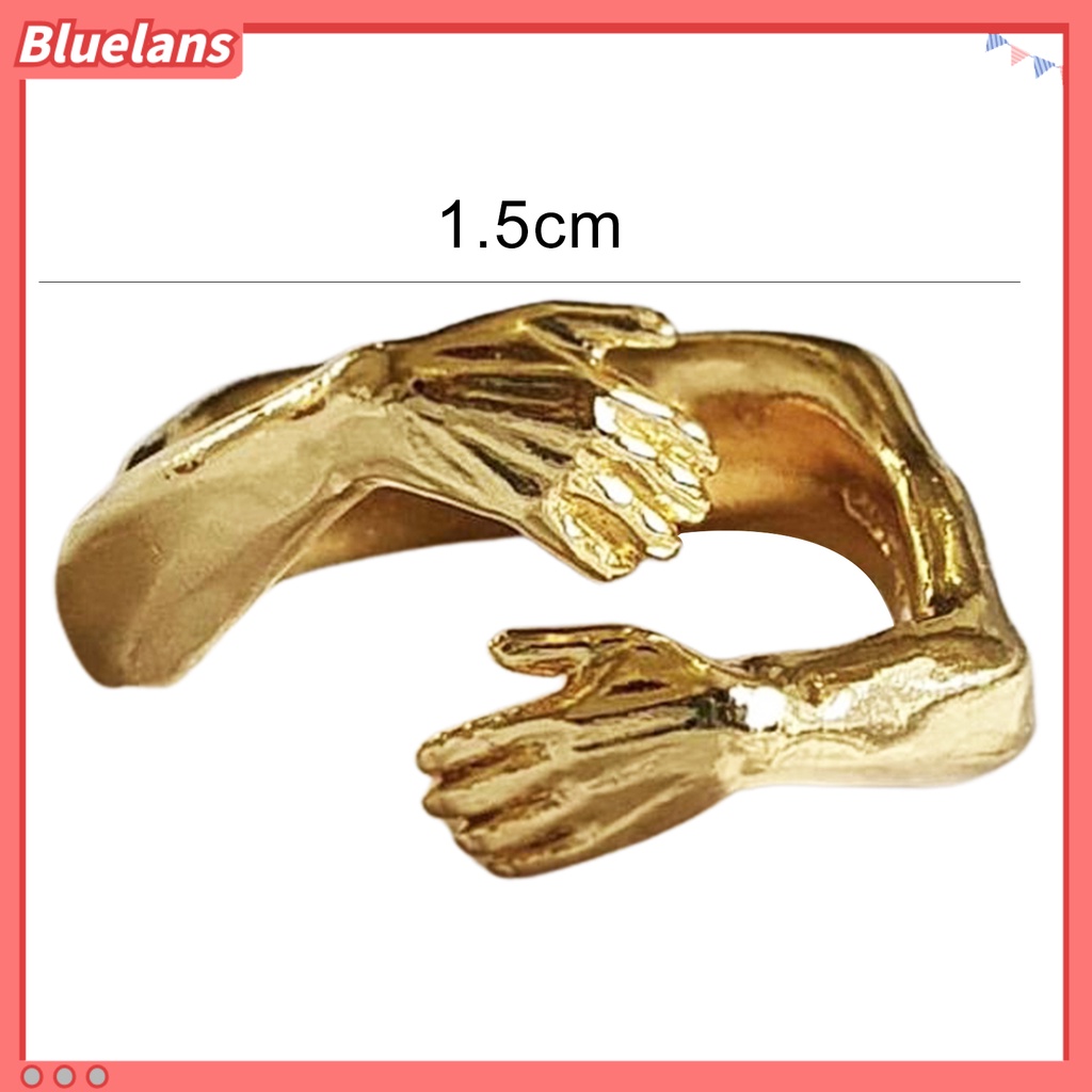 Bluelans Hugging Ring Adjustable Open End 2 Colors Adjustable Finger Jewellerys