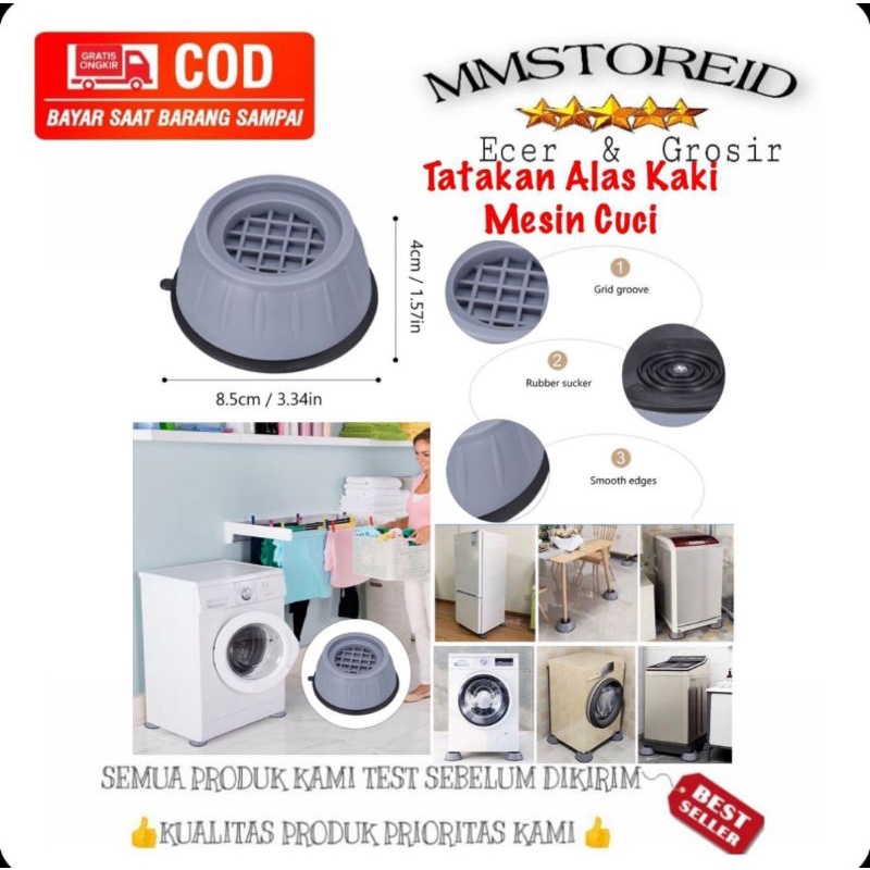 MM - Tatakan alas kaki meja peninggi kaki lemari kulkas tatakan kaki mesin cuci anti karat / bantala