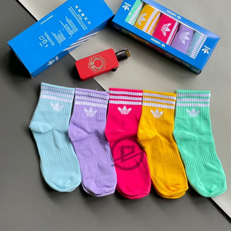 ADIDAS QUARTER SOCK WOMAN / ADIDAS QUARTER SOCK WANITA / KAOS KAKI ADIDAS PENDEK TANGGUNG WANITA  / 