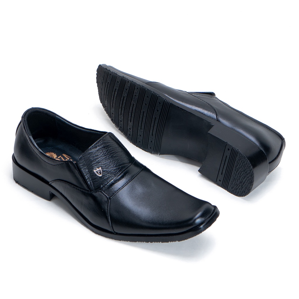 Sepatu Pantofel Pria Formal Kulit Sapi Asli Untuk Kerja Kantor F008HT