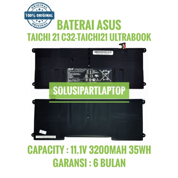BATERAI ASUS taichi 21 c32-taichi21 ultrabook taichi21 ORIGINAL