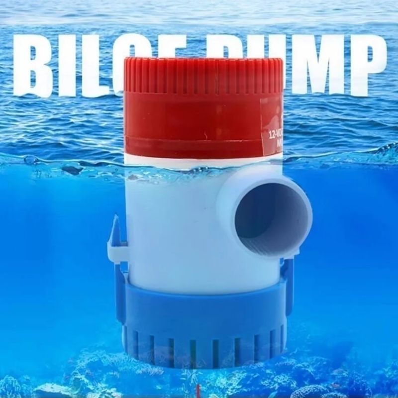 Nuansa - Pompa Air Celup Kuras Bilge Otomatis Water Pump DC 12V - 1100 GPH Automatic