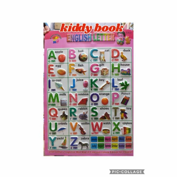 

Mantap Poster Timbul Anak Abc Englishletter Pink Murah