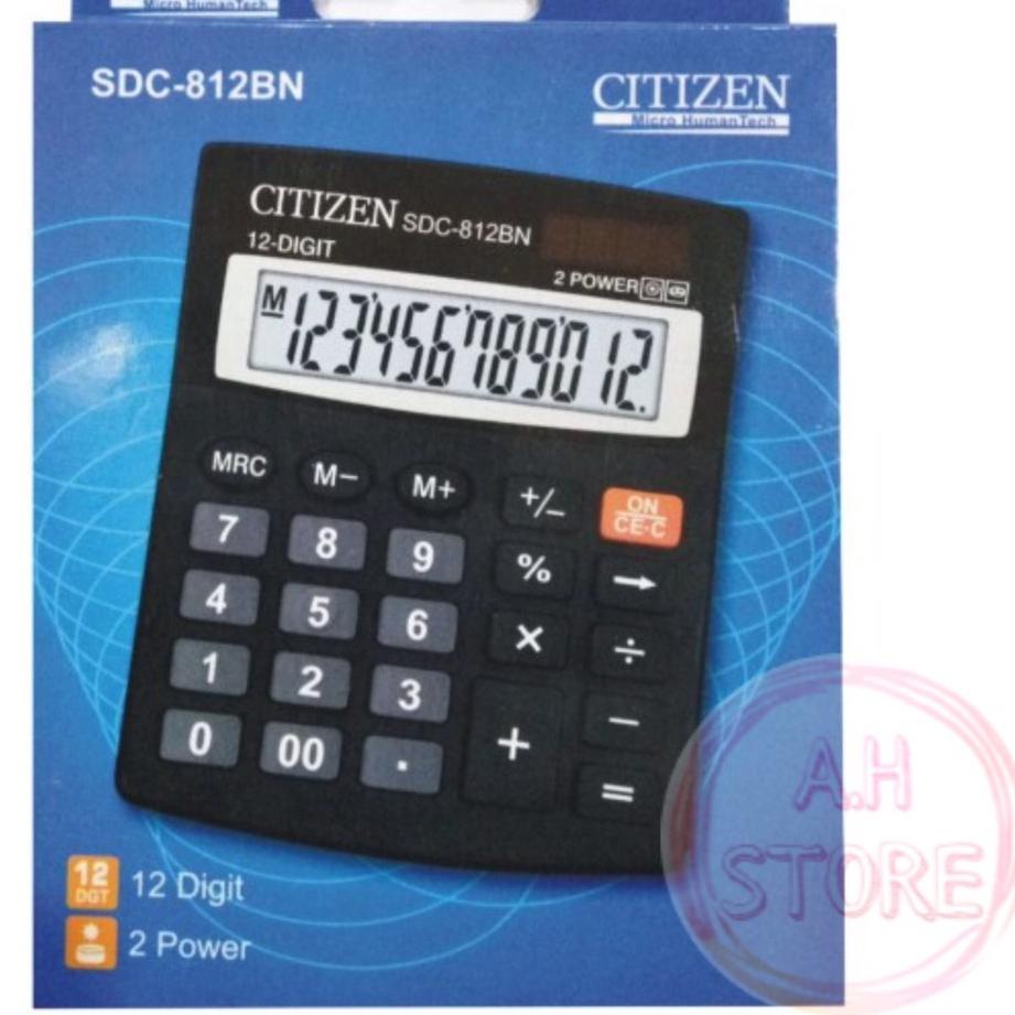 

[KODE PRODUK KSPRQ10044] Kalkulator Citizen SDC-812BN 12 Digit / 2 Power / Kalkulator CT 812BN