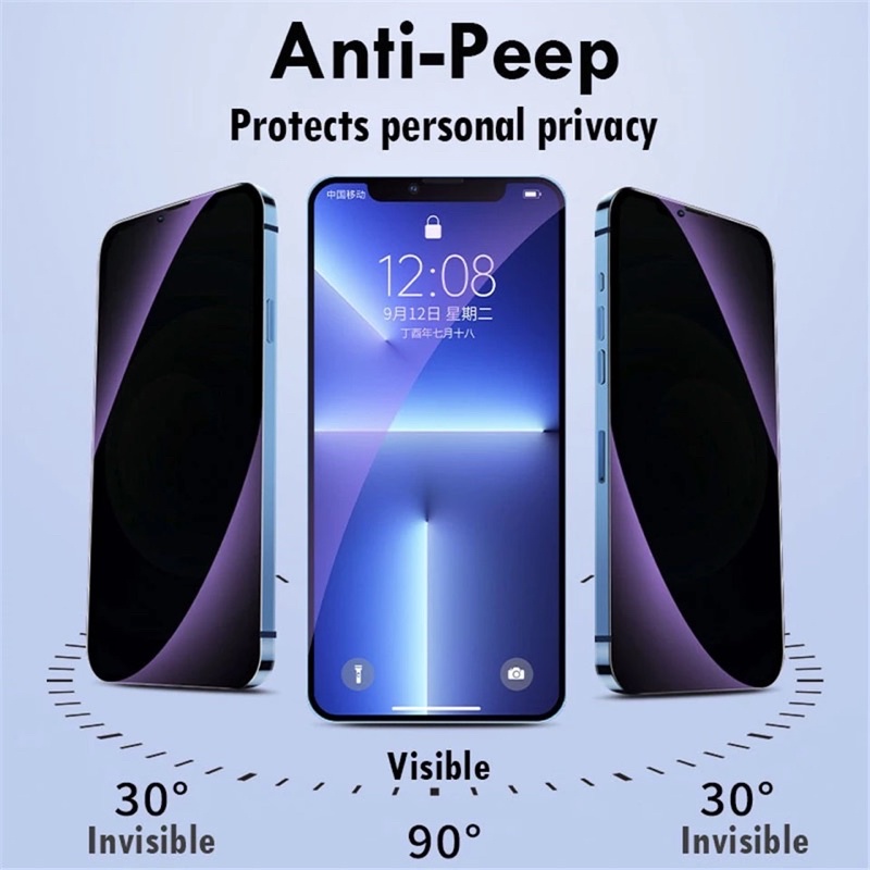 IPHONE X XR XS MAX IPHONE 11 12 13 14 PRO MAX PLUS MINI Tempered Glass Anti Blue Light Radiasi Full 10D 99D