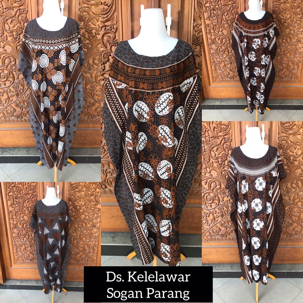 DASTER KELELAWAR KALONG LOWO JUMBO BATIK RADIAN SOLO MONOKROM HITAM