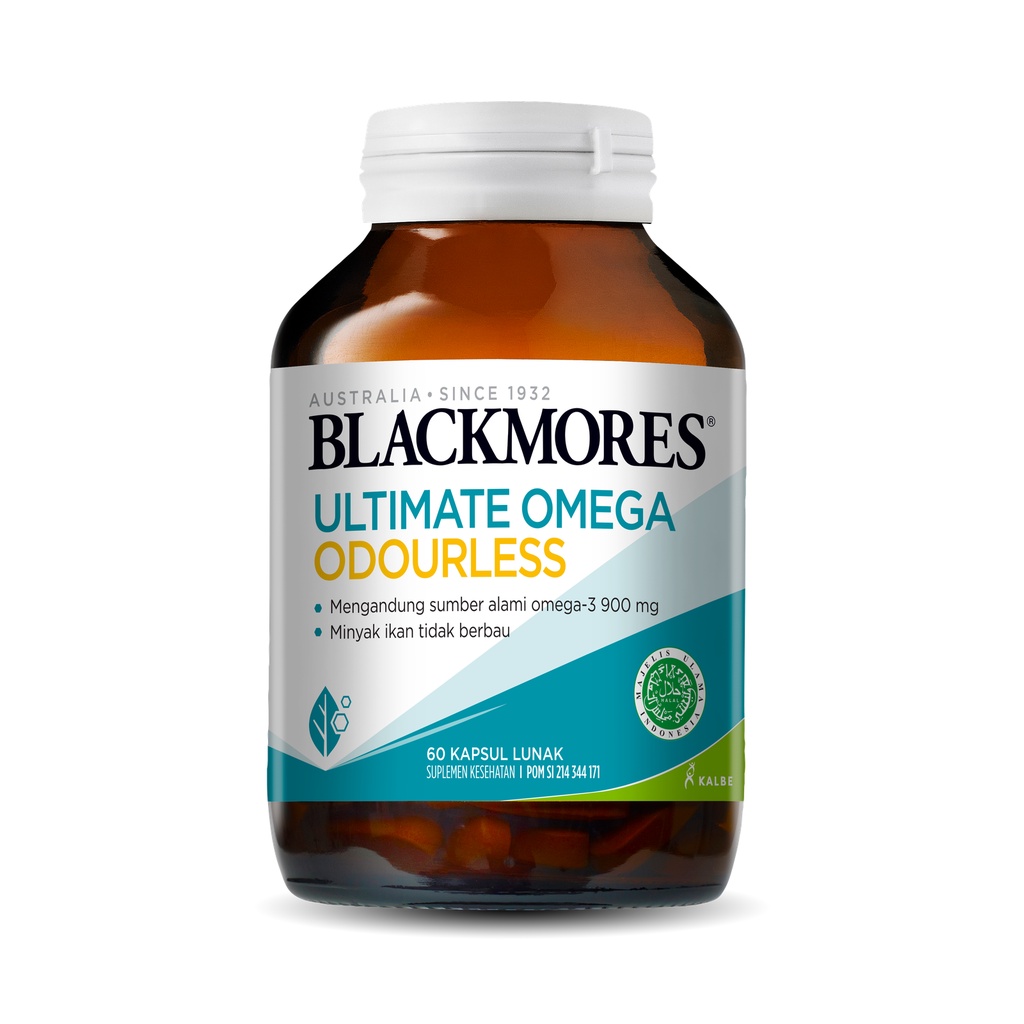 Jual Blackmores Ultimate Omega Odourless Isi 60/ Omega Triple 900mg ...