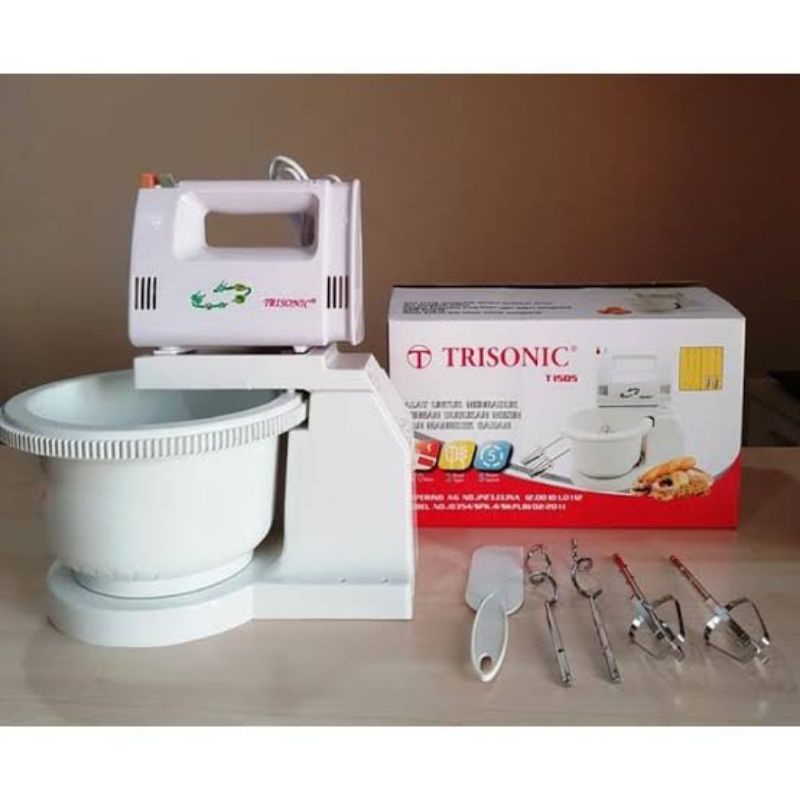 mixer trisonic T 1505 / stand mixer trisonic 1505 / mixer com trisonic / mixer kue / pengaduk