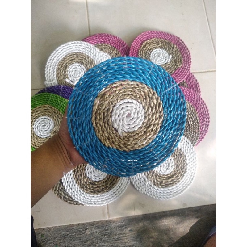 Placemate Seagrass Diameter 20cm warna warni