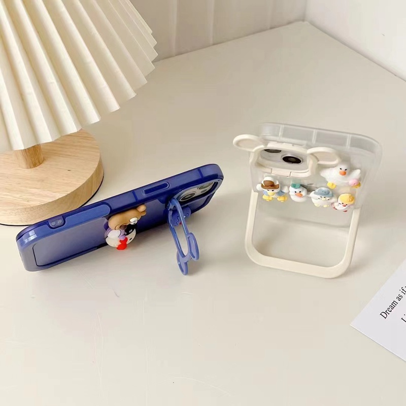 Casing Soft Case IPhone XS Max XR 11 12 13 14 Pro Max 14 pLUS 7 + 8 + Aksen Boneka 3D Untuk Wanita