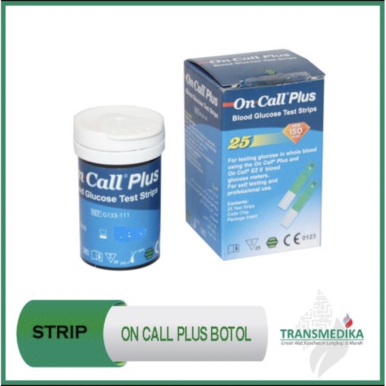 ON CALL plus Strip stik stick glucose gula/ ONCALL plus / on call plus botol / on call plus kecil