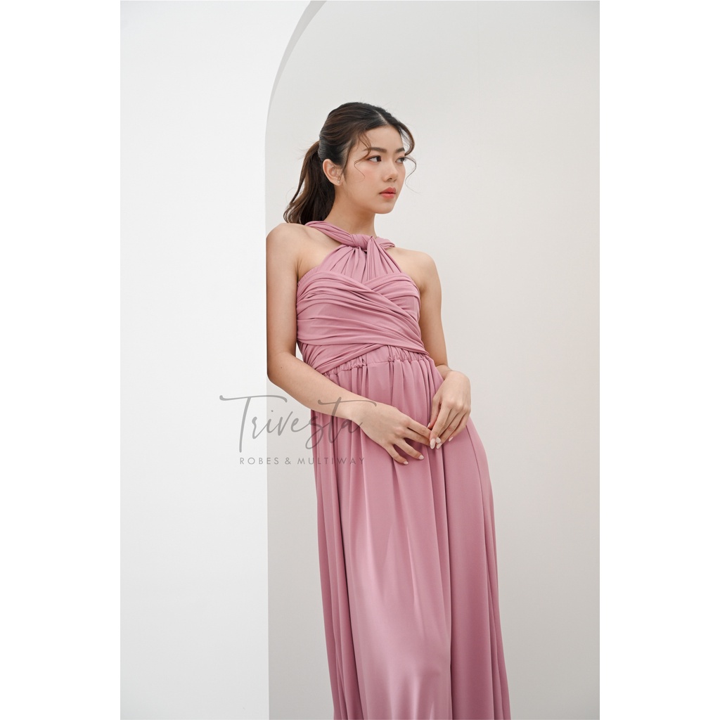 MAXI | TAFFY PINK | MULTIWAY INFINITY CONVERTIBLE DRESS | FREE KEMBEN &amp; SPECIAL LONG SCRAFT