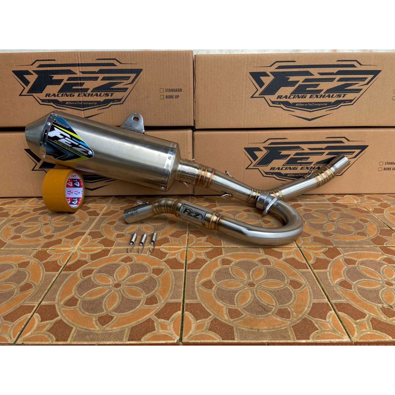 KNALPOT FULLSET KLX CEF BY FEZ RACING EXHAUST