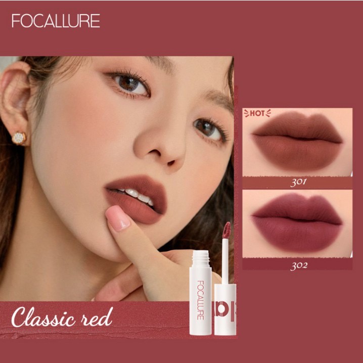 FOCALLURE Lip Clay Lip Cream Focallure Lipstik Lip Matte New Lipstik Cream Velvet-Mist Matte #JasmineMeetsRose FA179