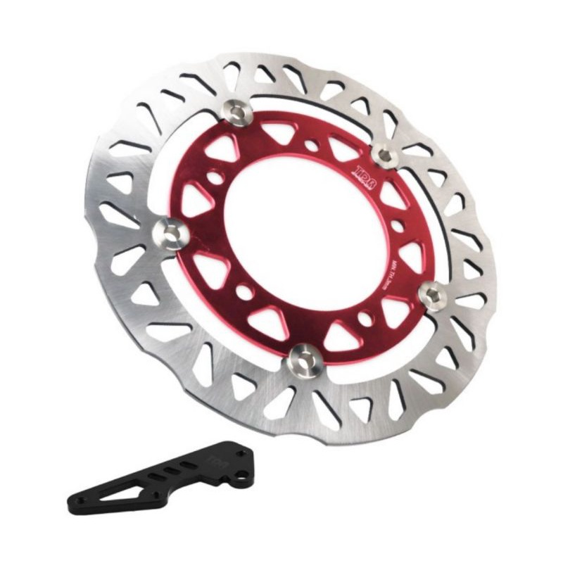 Piringan Cakram Pcx 160 ABS 260MM TDR Disc Rotor Floating Front 260MM PCX 160 + Braket ABS - Merah