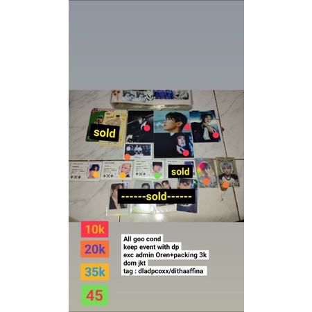 photocard txt vr os yeonjun soobin beomgyu Taehyun hueningkai svt postcard kihno attacca Hoshi dk do