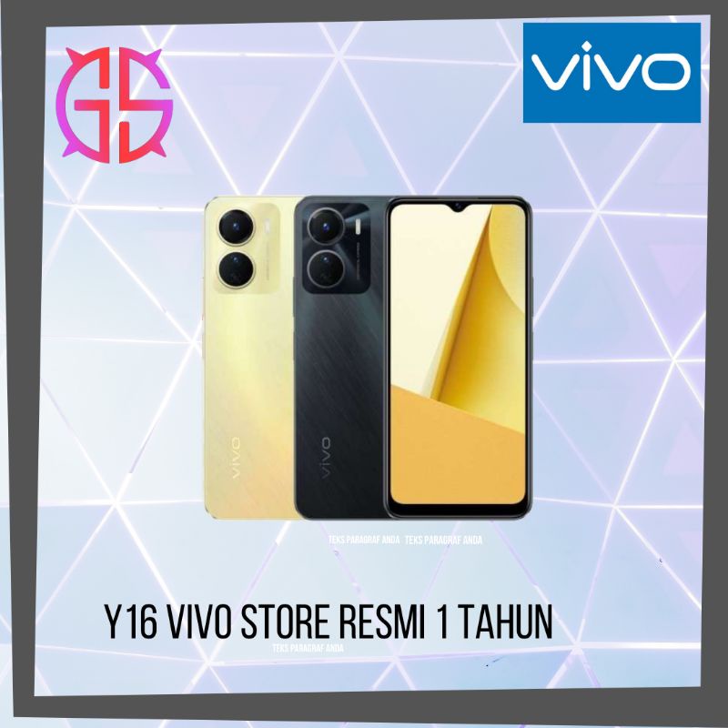 vivo y16 3/64 vivo store resmi 1 tahun