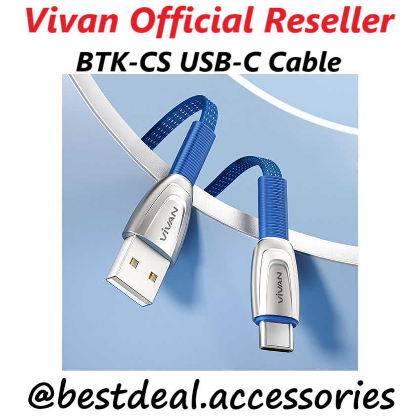 Jual Vivan Btk Cs Usb C Kabel Data Cable Type C M A New Btk C Shopee Indonesia