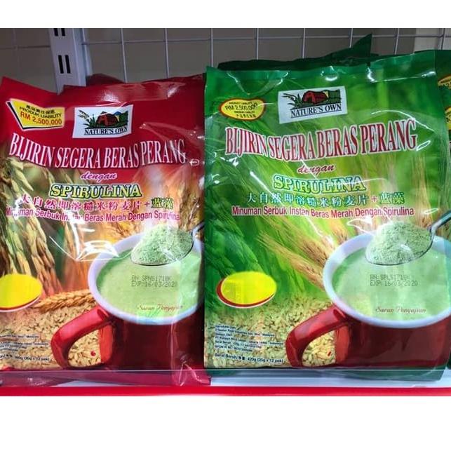 

TrxQ6c6B--Spirulina cereal/ instant cereal/ sereal/ beras merah spirulina/ natures own 420grm