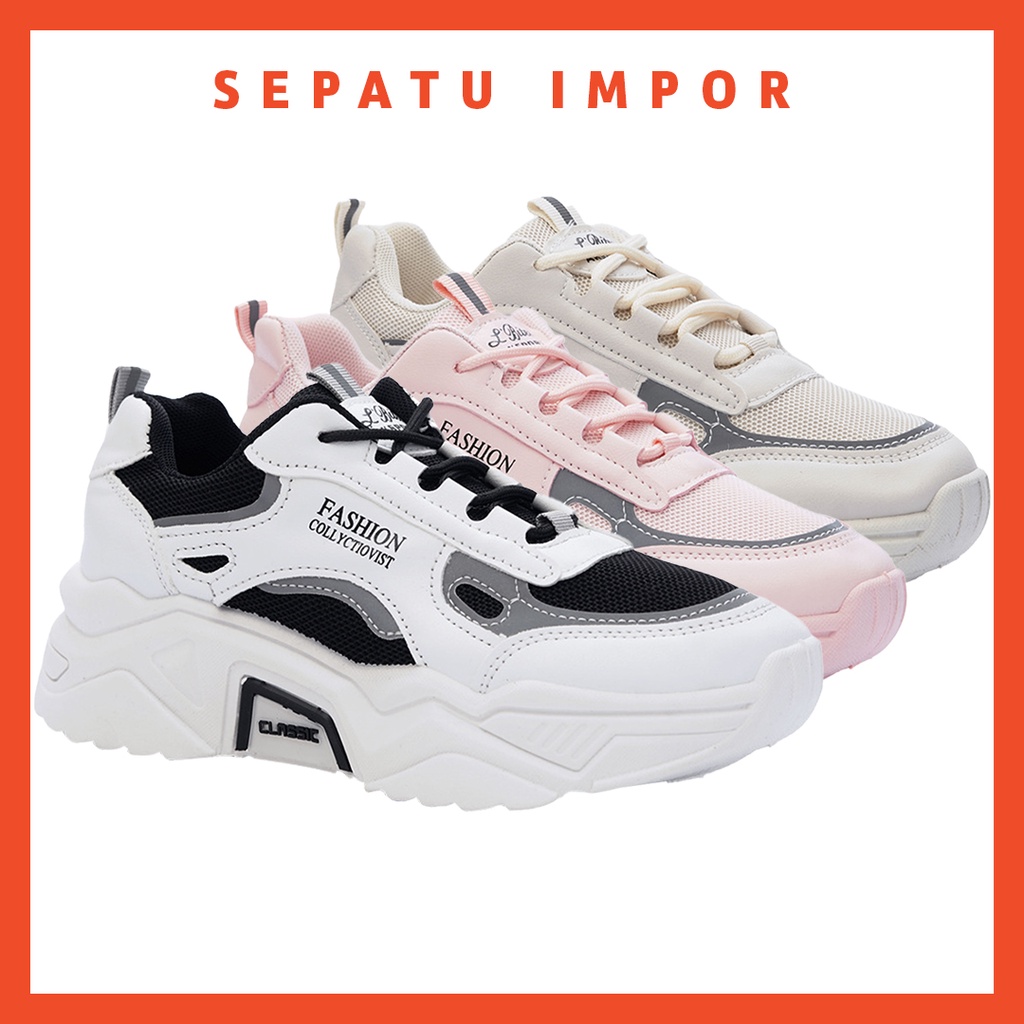 FREE KOTAK SEPATU!!! SALE!!! SEPATU SNEAKERS PAMELO FASHION IMPORT KOREA ULZZANG - 226