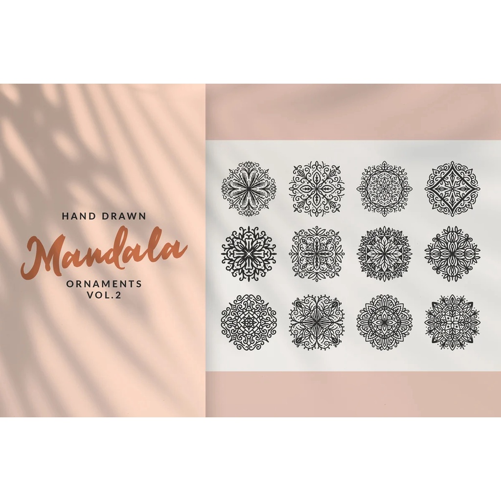 Hand Drawn Mandala Ornaments Vol2