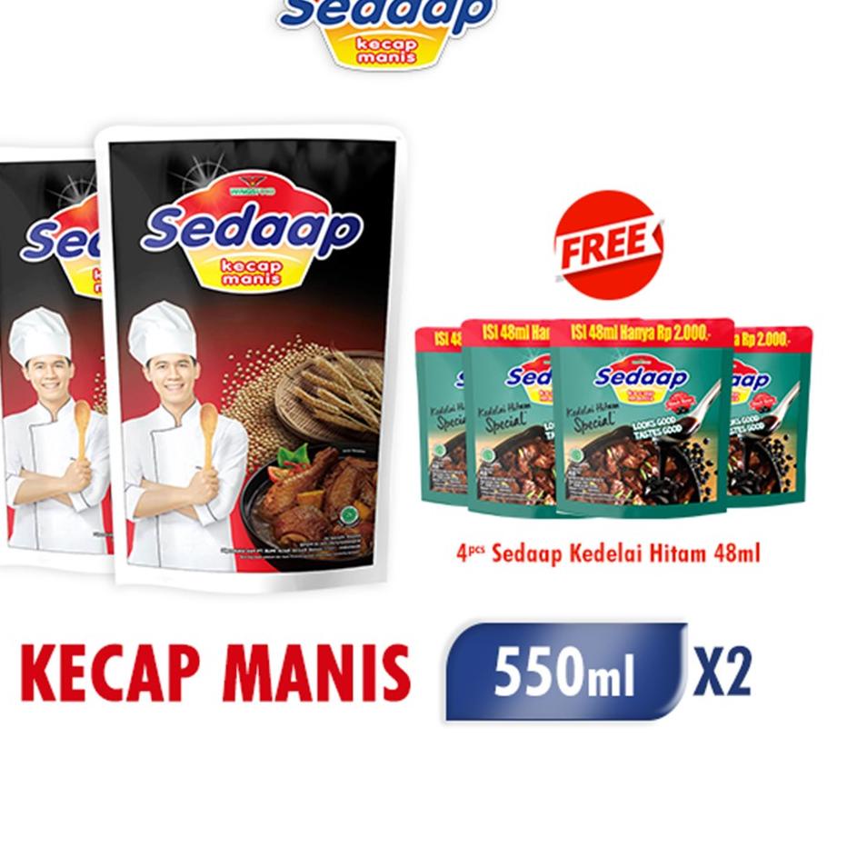 

id1s6Rg--Sedaap Kecap Manis Pouch 550Ml x2 Free Kecap Manis Special 4 pcs