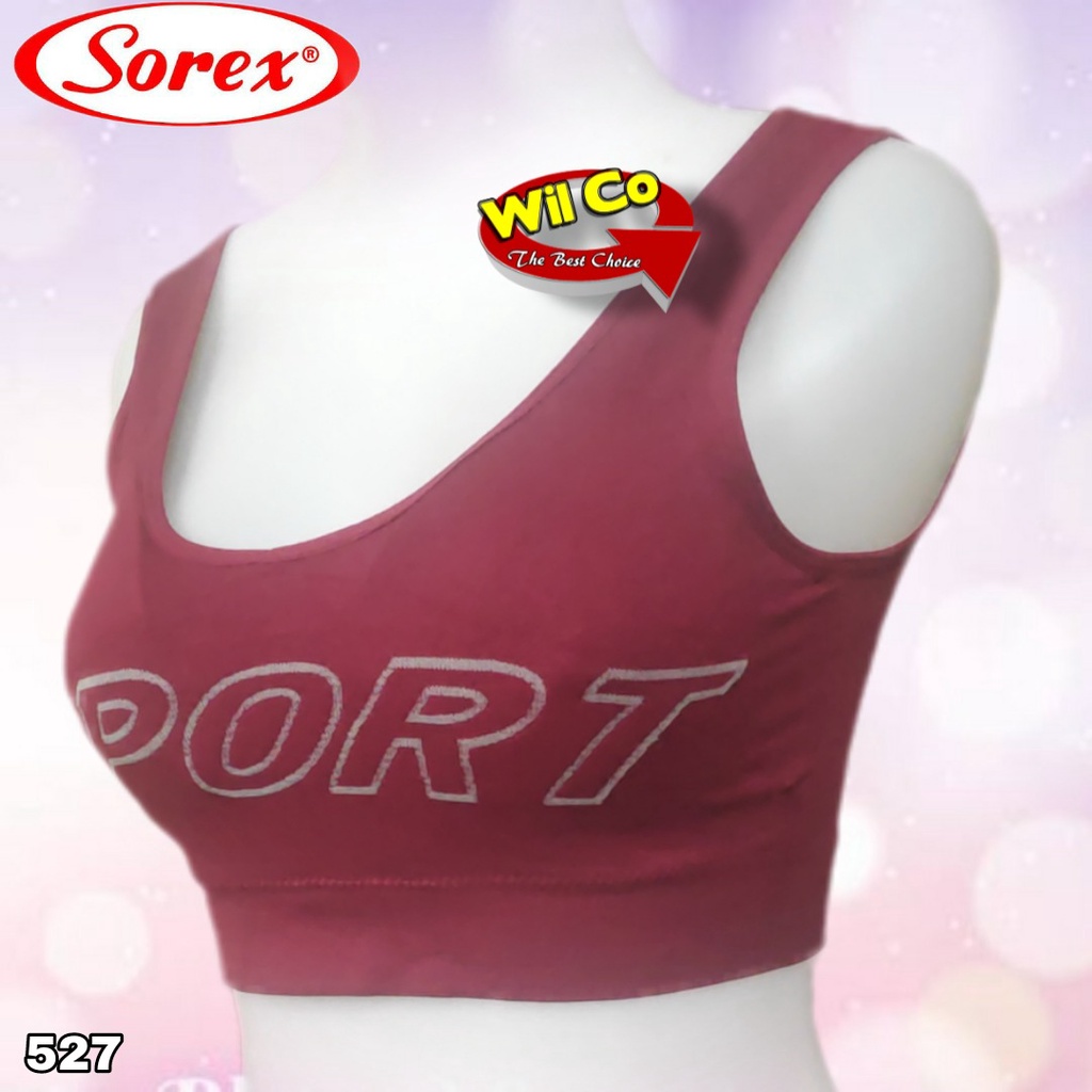 K527 - BRA/BH SPORT WANITA SOREX BUSA (busa bisa dilepas) TANPA KAWAT FREE SIZE