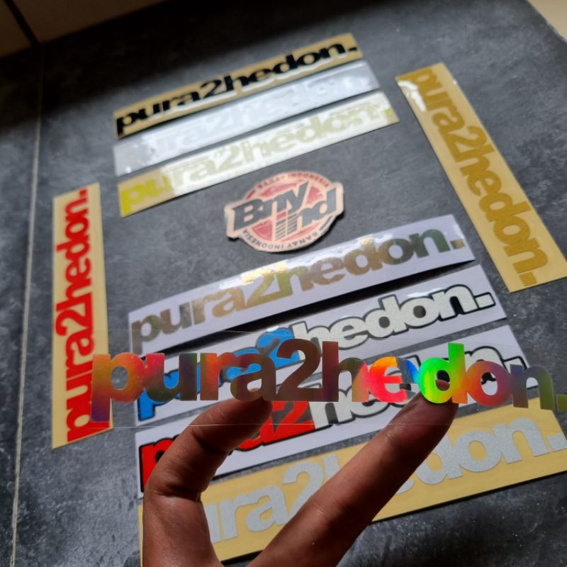 STICKER STIKER PURA PURA HEDON PURA2HEDON CUTTING