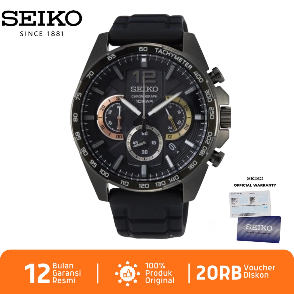 Seiko Pria SSB349 Jam Tangan Pria Seiko Discover More SSB349P1 Chronograph