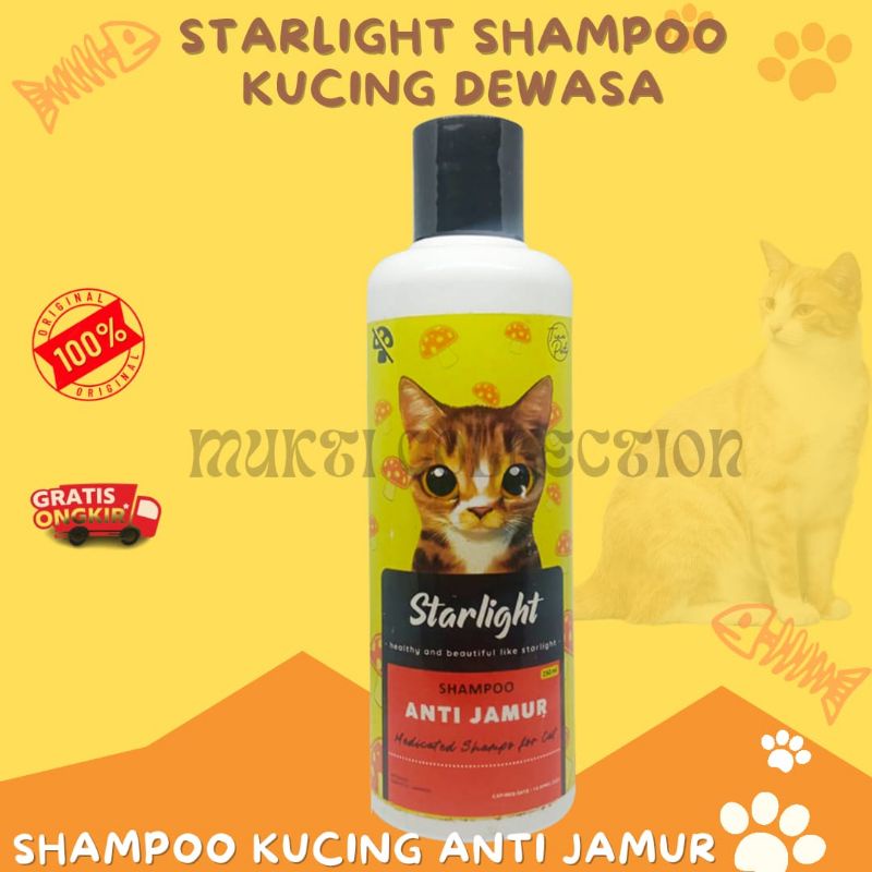 SHAMPOO KUCING ANTI JAMUR STARLIGHT UNTUK KUCING DEWASA 250ML MURAH